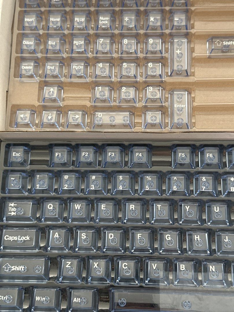 Transparent Keycaps Set Light Blue454013257347901441