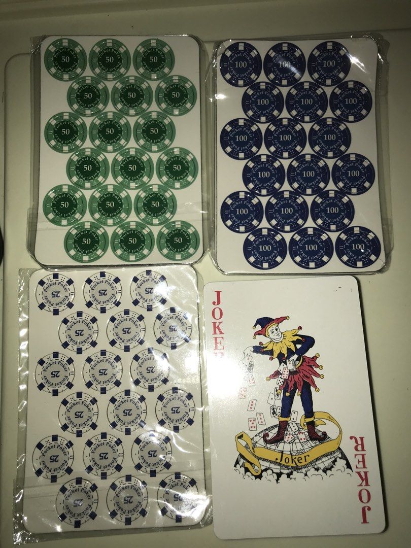 Travel Poker Set (Category: Board Games & Puzzles) located in Pilar. Submitted by dhelsomera20308 (Listing ID 1437833970, Image 3). Description: - Travel-sized poker set - Includes poker chips and a deck of cards - Comes in a durable metal tin - Features a "Who Dares Wins" design - Ideal for travel and perfecting your poker face.