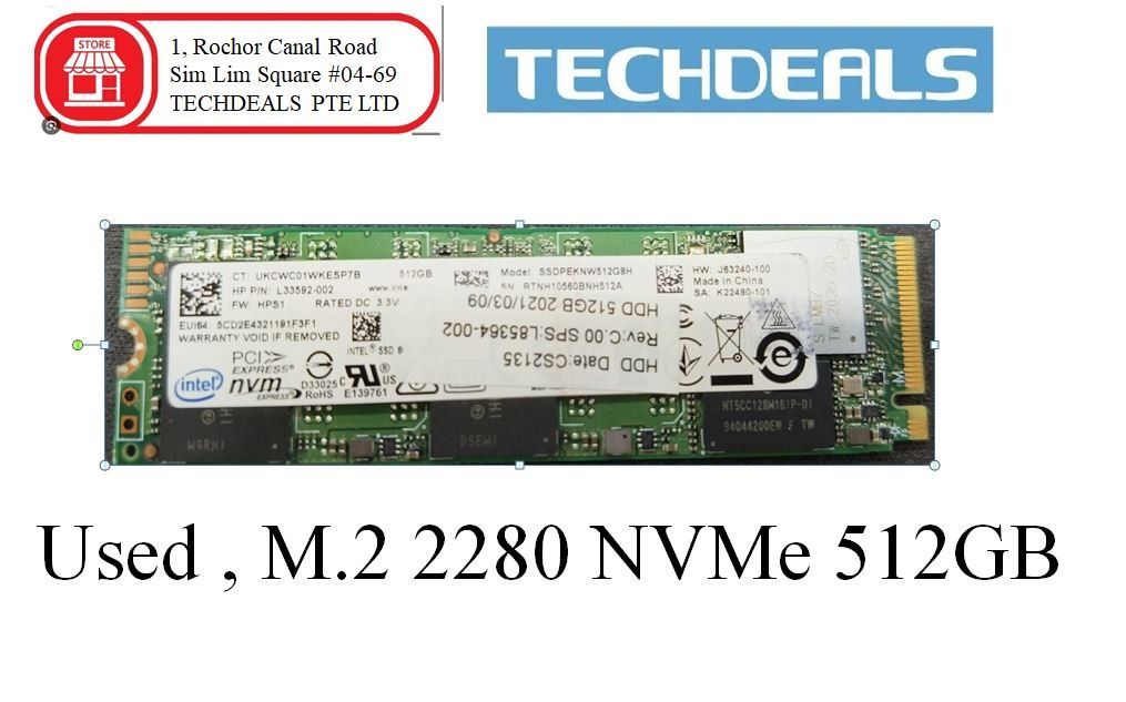 Used , M.2 2280 NVMe 512GB SSD | Last 5 Pcs Available Only !!!