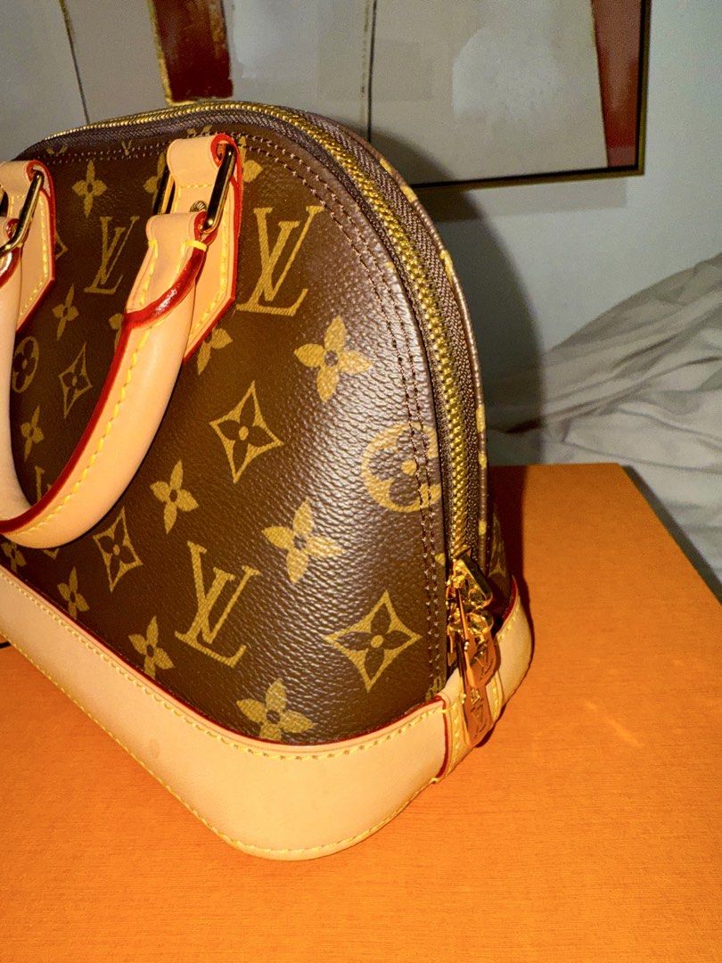 Used LV Alma bb (Category: Luxury Bags & Wallets) located in Del Monte. Submitted by richard.o.yu (Listing ID 1437893063, Image 2). Description: Authentic. Bought from Malaysia Dec. 28, 2024. Used twice only. Complete with receipt. Neg. .