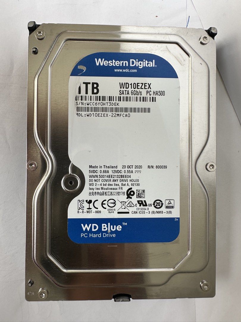 Western Digital WD Blue 1TB Hard Drive WD10EZEX