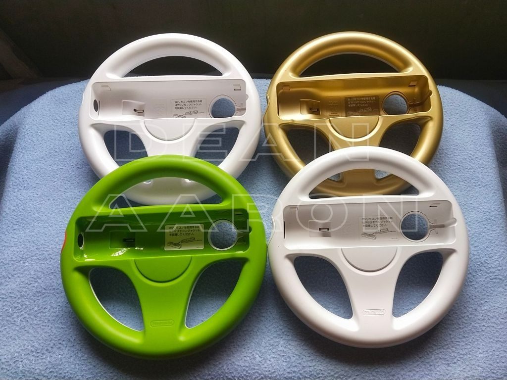 Wii Steering Wheel (Category: Controllers) located in Manila. Submitted by deanaaron (Listing ID 1437853811, Image 2). Description: Please note: I may take some time to reply due to my school schedule, but I’ll get back to you as soon as I can. Thank you for your patience! For Sale: Wii Steering Wheel (Official Nintendo items from Japan) Price: White - ₱300 Gold - ₱500 Yoshi - ₱800 Condition: Second-hand, fully tested, and working. These units we