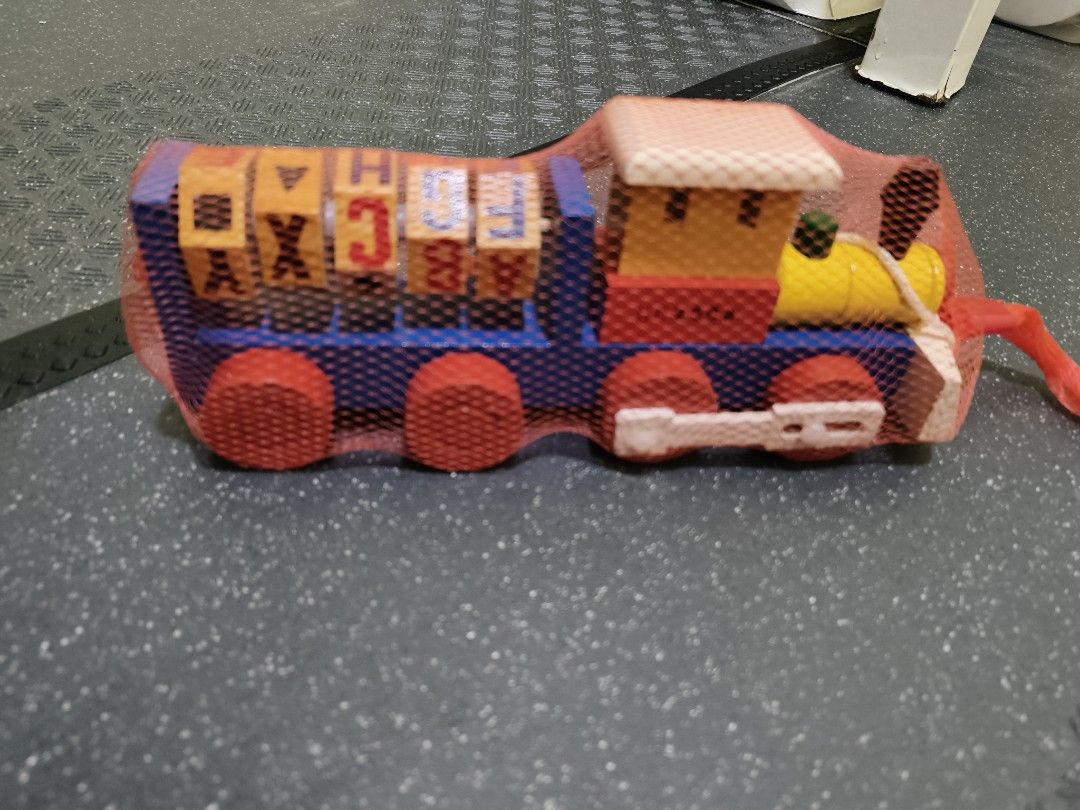 Wooden Alphabet Train Toy (Category: Educational & Learning Toys) located in Caloocan City. Submitted by surplusandbnewshop (Listing ID 1437794174, Image 1). Description: .