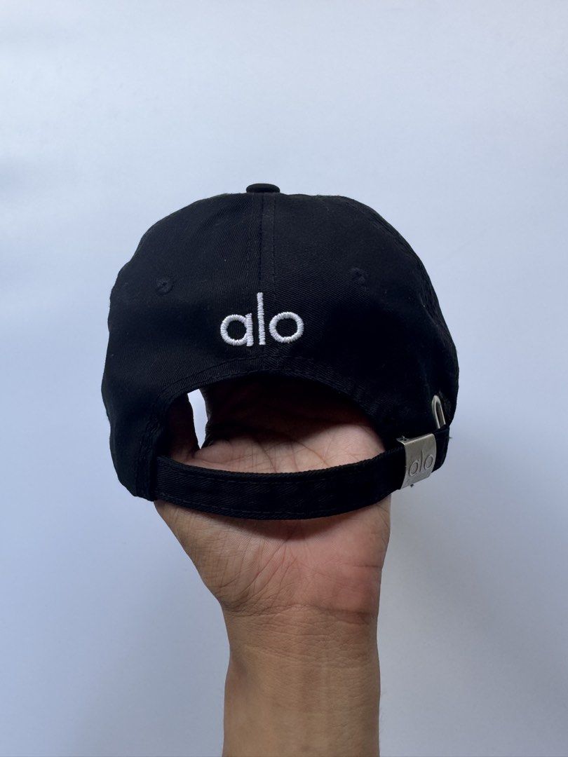 Alo Black Adjustable Dad Hat (Category: Caps & Hats) located in Digos. Submitted by roundtable.garmentsph (Listing ID 1438004361, Image 3). Description: Excellent Condition.