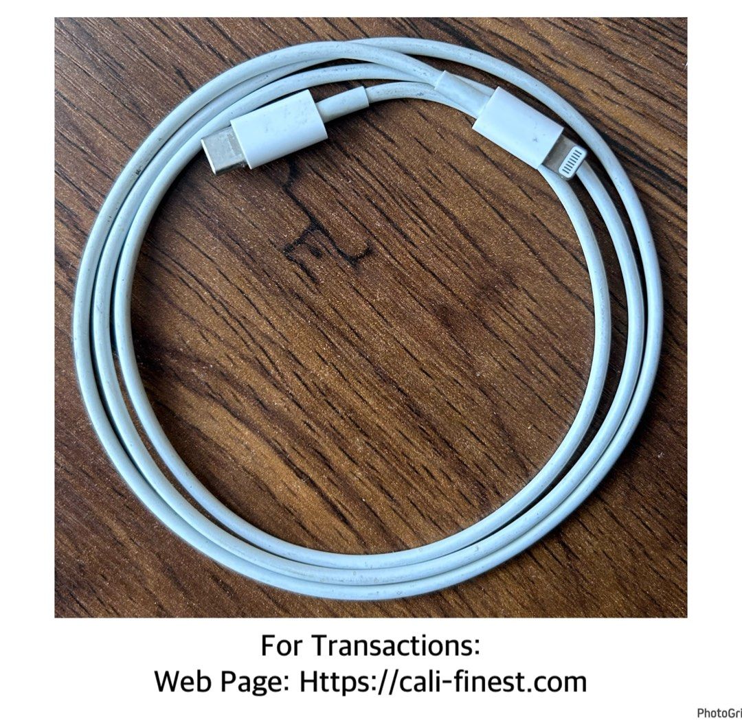 Apple Lightning to Type-C Cable (Category: Cables & Adaptors) located in Pasig City. Submitted by califinestcollectibles (Listing ID 1437982265, Image 1). Description: Apple Lightning to Type-C Cable 3pcs Brandnew Lightning to Type-C - 500 pesos each 3pcs Used Lightning to Type-C - 200 pesos each Original/Authentic From USA Pick Up at One Oasis condominium ortigas extension pasig city Or Delivery via Lalamove,Jnt, LBC cod/cop JNT (payment first b