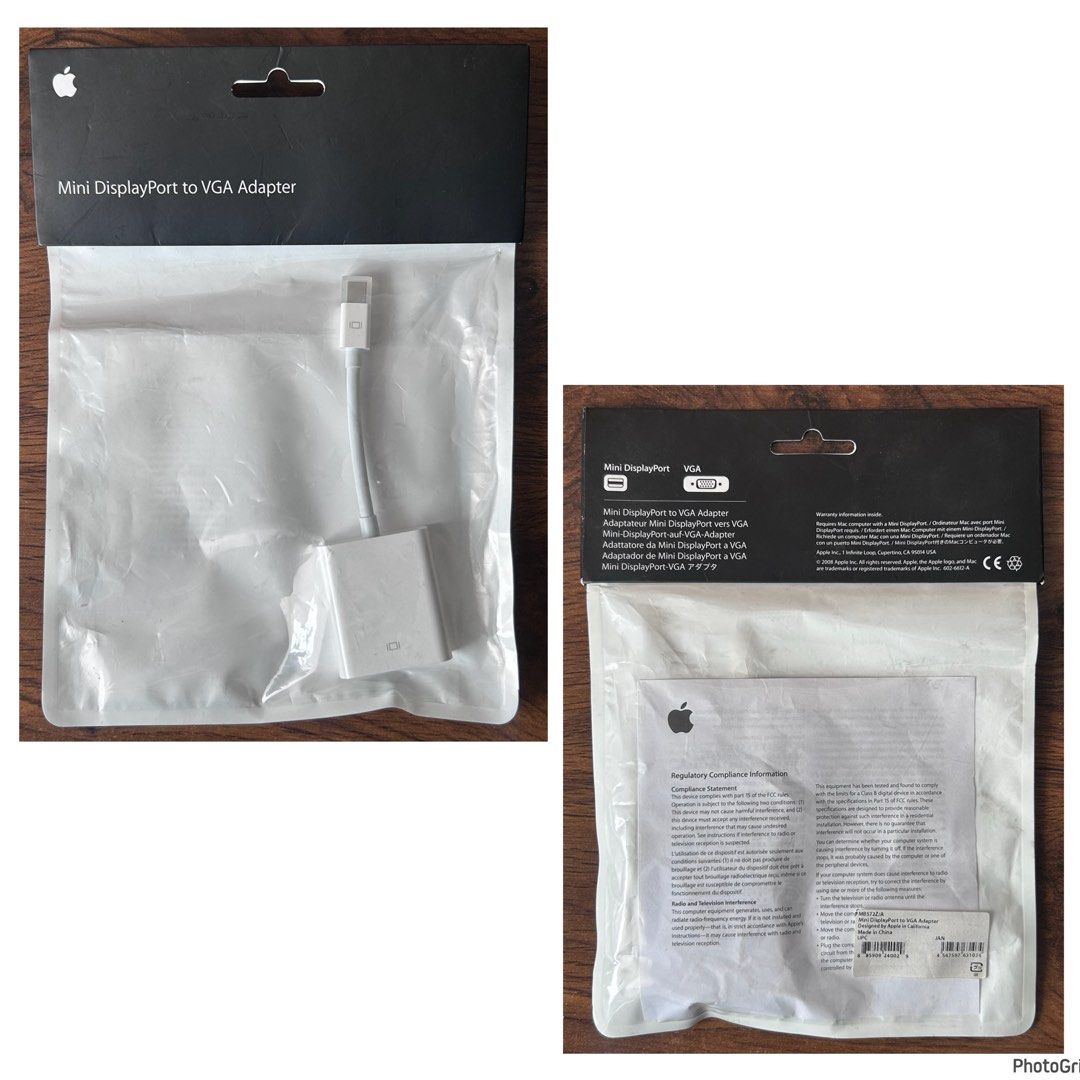 Apple Mini Display Port to VGA Adapter (Category: Cables & Adaptors) located in Pasig City. Submitted by califinestcollectibles (Listing ID 1437958270, Image 3). Description: Apple Mini Display Port to VGA Adapter EL#171 No Issues Model No: A1307 7pcs Used Apple Mini Display Port to VGA Adapter - 200 each Original/Authentic From USA Pick Up at One Oasis condominium ortigas extension pasig city Or Delivery via Lalamove,Jnt, LBC cod/cop JNT (paymen