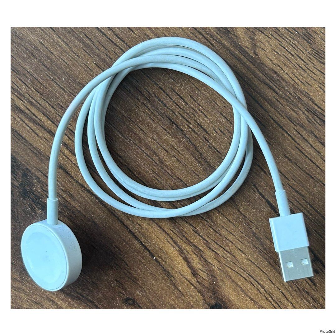 Apple Watch Magnetic Charging Cable (Category: Cables & Adaptors) located in Pasig City. Submitted by califinestcollectibles (Listing ID 1438007588, Image 3). Description: Apple Watch Magnetic Charging Cable EL#662 No Box 3pcs Used - 500 each 1pc Brandnew - 1200 pesos Original/Authentic From USA Pick Up at One Oasis condominium ortigas extension pasig city Or Delivery via Lalamove,Jnt, LBC cod/cop JNT (payment first basis,gcash) THANKYOU.