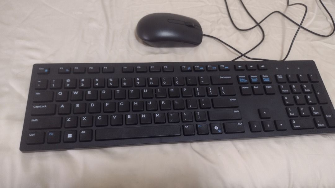 Black Wired Keyboard and Mouse Set454726530997964800