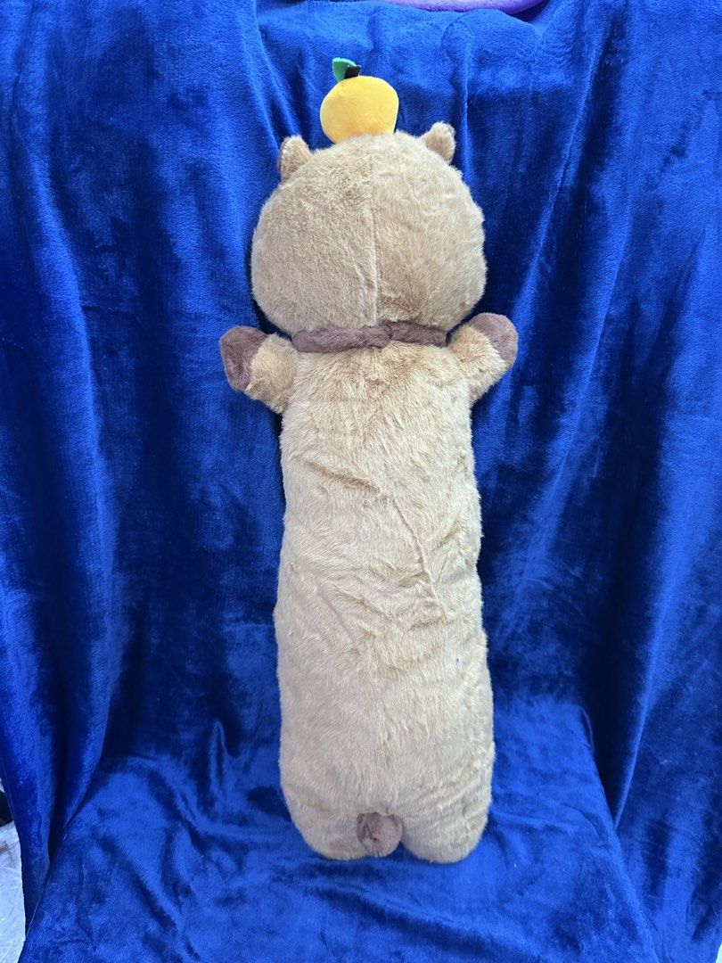 Capybara Hotdog Pillow (Category: Plushies & Soft Toys) located in Manila. Submitted by rinasclutter (Listing ID 1438030117, Image 2). Description: 🇨🇳 Direct from China ✈️ Brand New and Nice Quality 💯✨ 📏 65cm length — sakto pang-display, cuddle, or collection 🫶 .