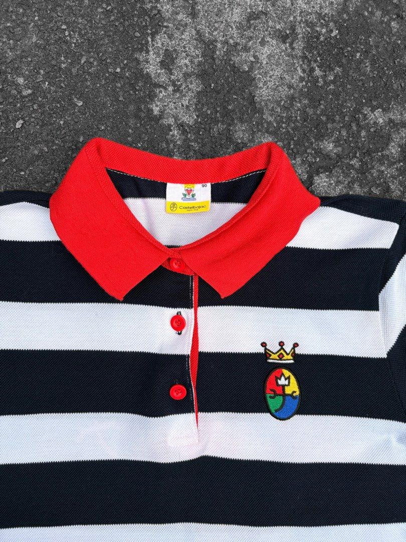 Castelbajac Polo Shirt (Category: Formal Shirts) located in Kidapawan. Submitted by jhnbndct_ (Listing ID 1437962041, Image 3). Description: Castelbajac Polo Shirt Small Waist - 15.5in Length - 23.5in Condition - 10/10 Color rate - 10/10 Issue: Stain (Not that noticeable).