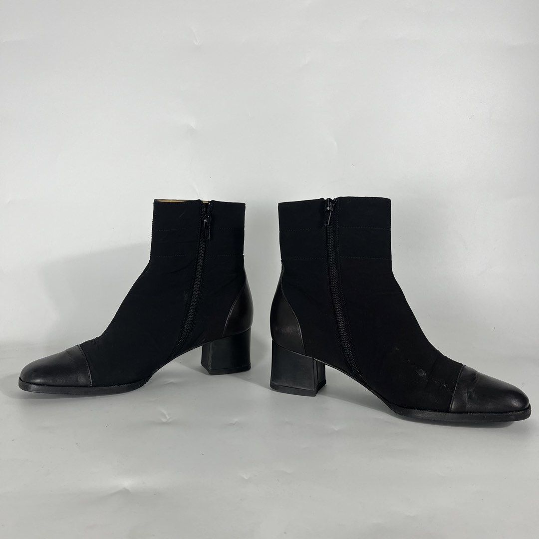 CELINE Paris Side Zip Ankle Boots (Category: Sneakers & Footwear) located in Bulacan. Submitted by vanitylab (Listing ID 1437962521, Image 2). Description: Size: EU 36.5 / US 6 Material: Nylon (Main), Leather. Visible signs of usage.
