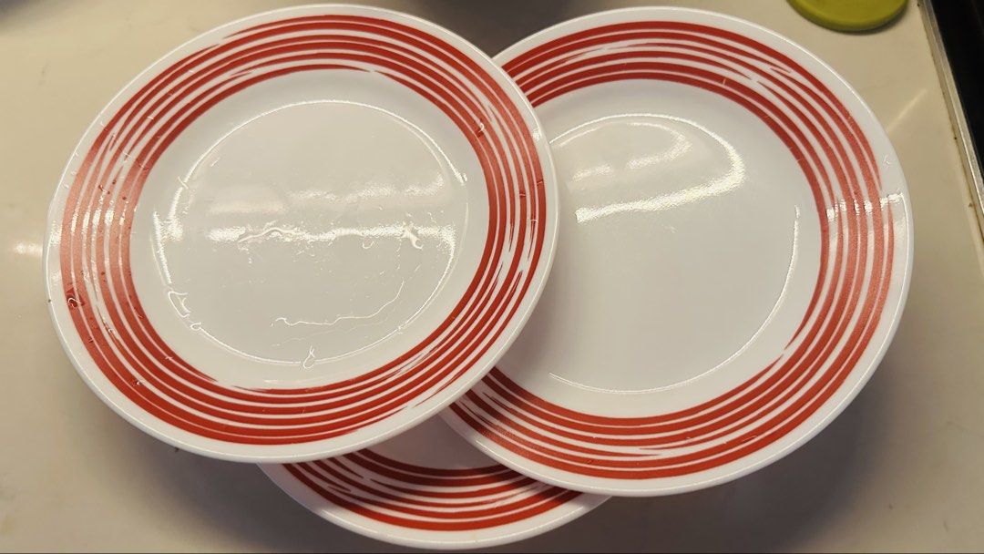 Corelle Red Stripe Dinnerware Set454900514218977281