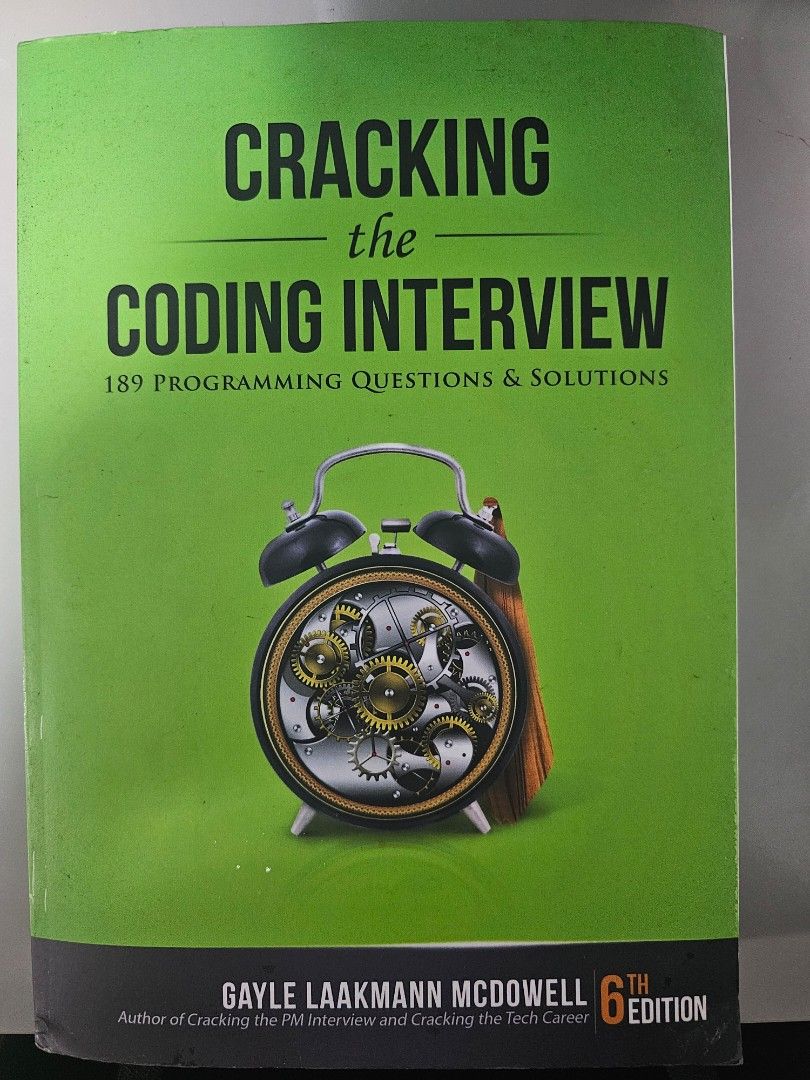 Cracking the coding interview (Category: Textbooks) located in Singapore. Submitted by iceicecreme (Listing ID 1438048104, Image 1). Description: Condition: 7/10 Meet ups only because it is a big and bulky book. Negotiable for fast deal..