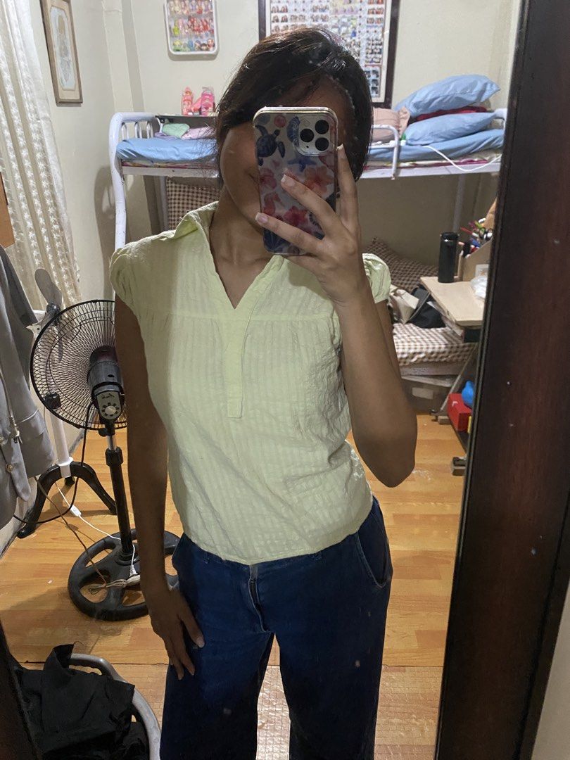 Cute Linen Babydoll Top (Category: Blouses) located in Mandaluyong City. Submitted by curatedbyshamie (Listing ID 1438056417, Image 3). Description: .