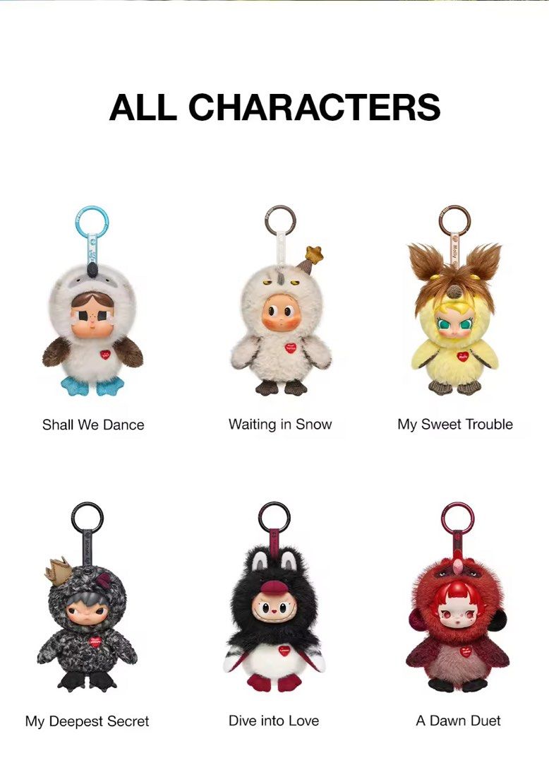 Dear Birds Series Plush Pendant (Category: Designer & Blind Box Toys) located in Manila. Submitted by thequietdrops (Listing ID 1438046640, Image 2). Description: Dear Birds Series Plush Pendant From PopMart Official Flagship Store 950 each confirmed RELEASE DATE: MAY 22, 2026 ETA: MAY 25-27, 2026 brand new & sealed foil original & guaranteed authentic‼️ can provide receipt & seller vouches gcash/maya/cash/bank pick-up/shipping manila 📍.