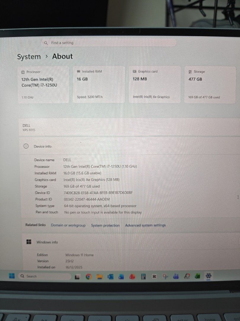 Dell XPS 9315 - Intel i7 Evo Laptop454852421752596483