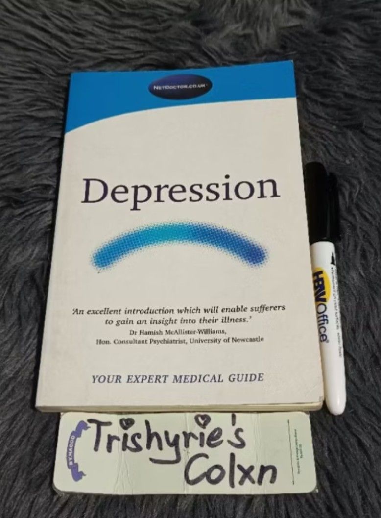 Depression: Your Expert Medical Guide Paperback (preloved) (Category: Textbooks) located in Quezon City. Submitted by tcb.31224 (Listing ID 1438031237, Image 1). Description: Good Used Condition MOP: Gcash (payment first, No COD) MOD: SF shouldered by buyer - SCO (w/ addt'l listing fee of 20) - direct J&T (no COD) - Lalamove (buyer will book).