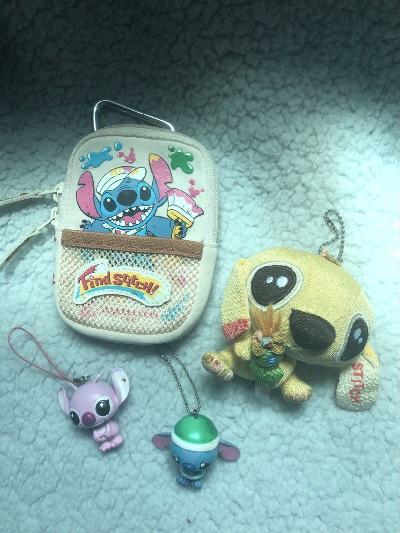 Disney Stitch Rare Charm, Pouch, & Keychains (Category: Character Goods) located in Manila. Submitted by konami_bjork (Listing ID 1408451809, Image 1). Description: Rare stitch charm and stitch pouch .