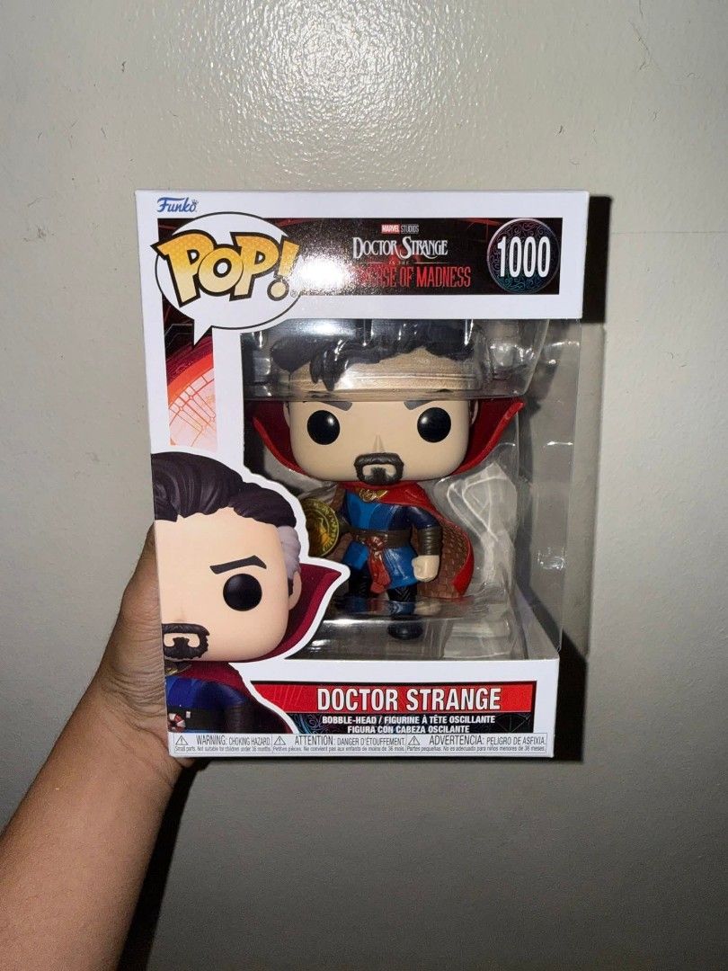 Doctor Strange Funko Pop (Category: Designer & Blind Box Toys) located in Las Pinas. Submitted by elnictomasco (Listing ID 1438072095, Image 2). Description: Doctor Strange Funko Pop Box condition will be ranging 8-8.5/10 unless stated. Shipping: LBC | J&T | Lalamove 📍Las Pinas City, Metro Manila.