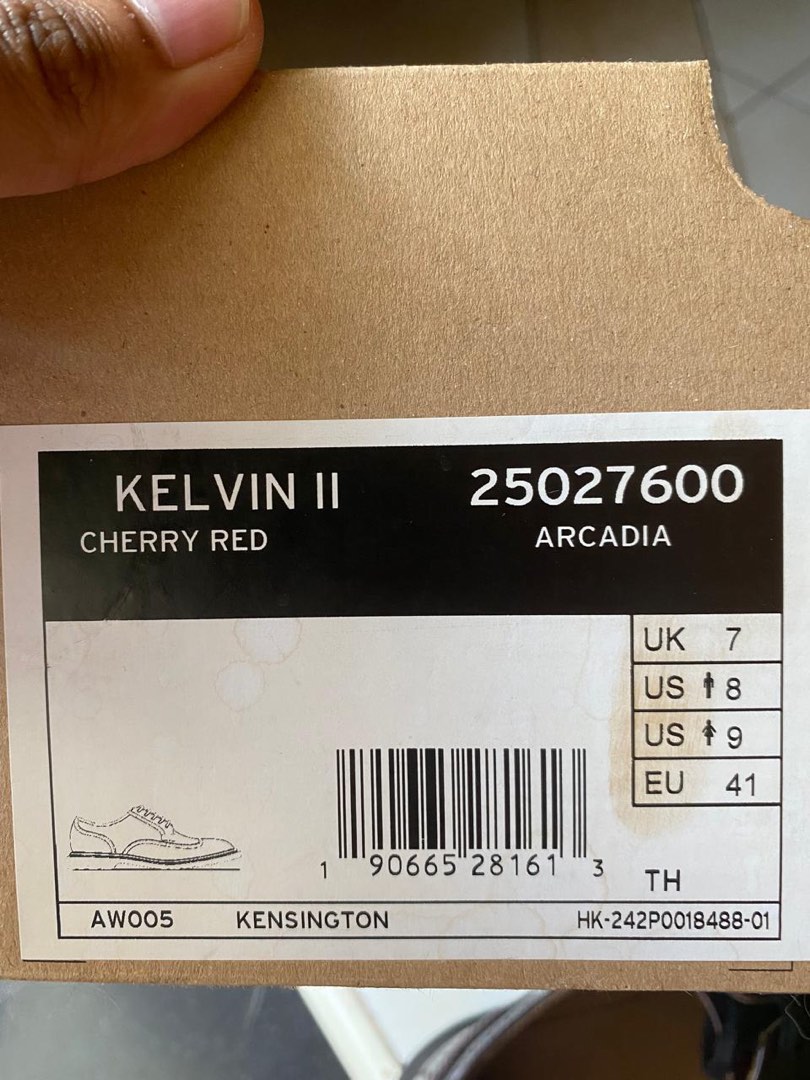 Dr. Martens (docmart) Kelvin II Cherry Red, Fesyen Pria, Sepatu ...