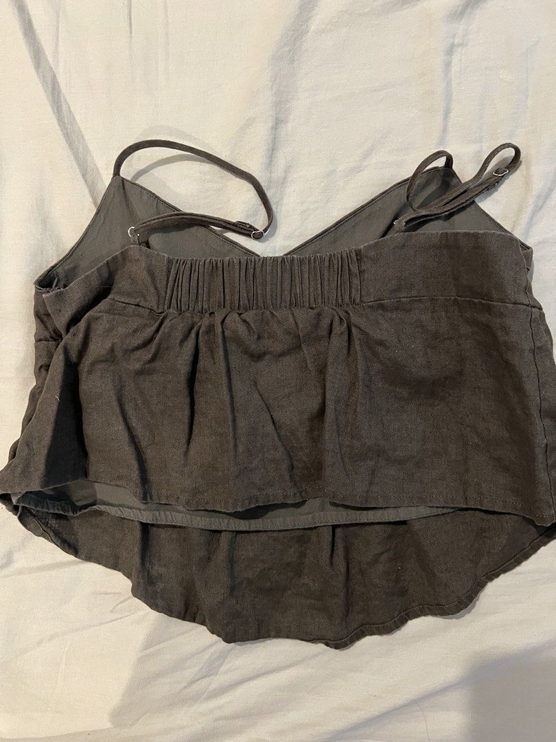Editor’s Market Top (Category: Blouses) located in Quezon City. Submitted by currentlydeclutterring (Listing ID 1438026293, Image 3). Description: Size XL on tag but fits M-L cos it has a garter at the back!.