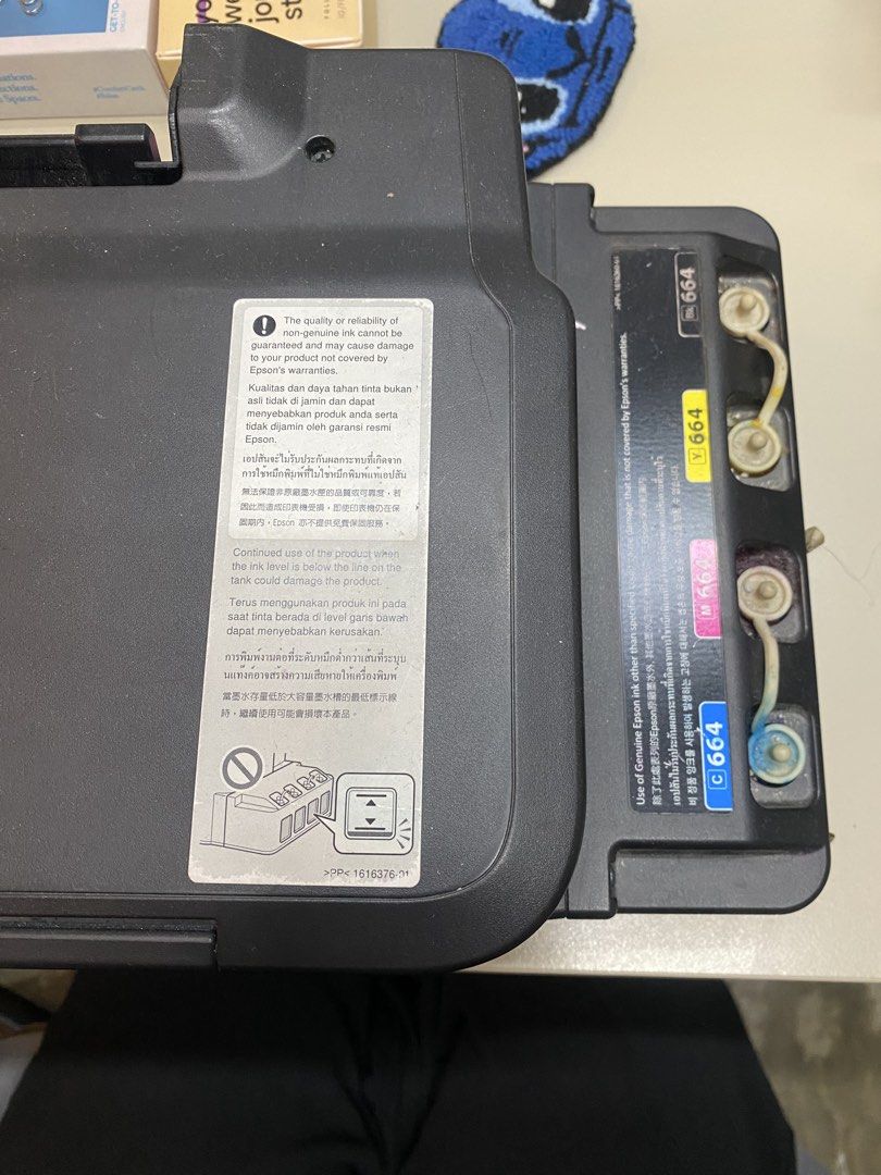 Epson L121 EcoTank Printer (2nd hand) (Category: Printers, Scanners & Copiers) located in Makati City. Submitted by july_ps28 (Listing ID 1438043886, Image 3). Description: Epson L121 EcoTank Printer – ₱1,000 for both 🖨️ ✔️ Original Epson EcoTank Printer ✔️ Powers on and working ✔️ Great for repair, parts, or DIY cleaning ✔️ 2 units available Issue: Ink flow and print output need cleaning/fixing, but units still have potential and usable parts. 