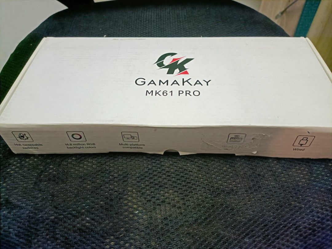 Gamakey MK61 Pro Mechanical Keyboard - White454841243764664320