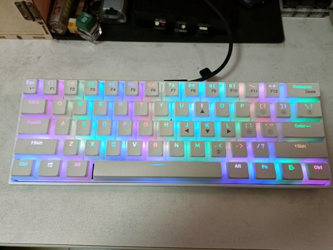 Gamakey MK61 Pro Mechanical Keyboard - White454841243764664321