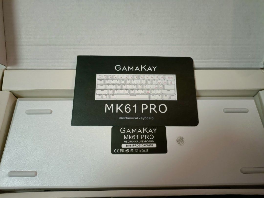 Gamakey MK61 Pro Mechanical Keyboard - White454841243764664322