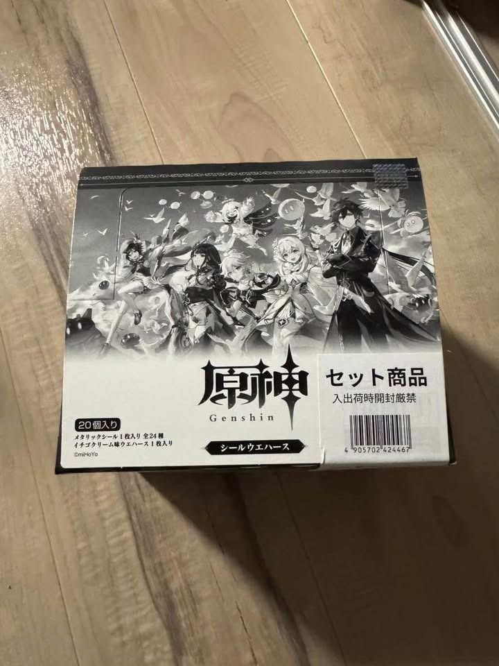 Genshin Impact Wafer Cards (Category: Raw Singles) located in Marikina City. Submitted by karacojp (Listing ID 1438071919, Image 2). Description: - Sealed Genshin Impact Seal Wafer Set - 20PCS - CARDS ONLY AVAILABLE 2 SETS.