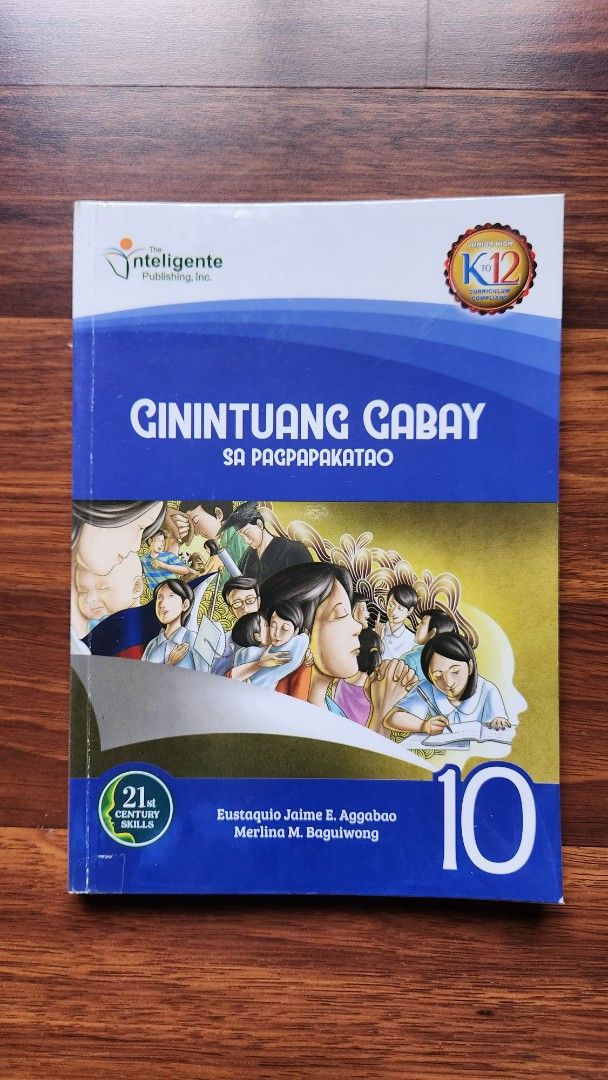 Grade 10 ESP School Book (Category: Textbooks) located in Manila. Submitted by vl_ris (Listing ID 1438083830, Image 1). Description: > Used once. Little to no writings > Plastic Covered > MOD: Lalamove > MOP: Gcash > LOC: 📍QC - Gintinuang Gabay sa Pagpapakatao textbook for Grade 10..