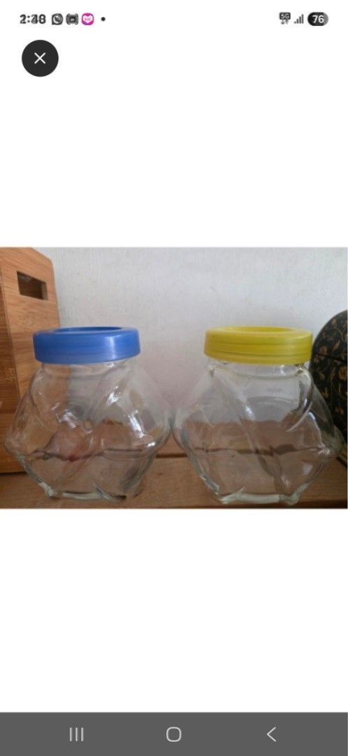 Hexagon glass containers