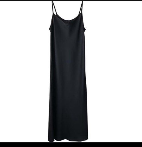 H&M Black Slip Dress - Summer Dress, Women's Fashion, Dresses & Sets,  Dresses on Carousell