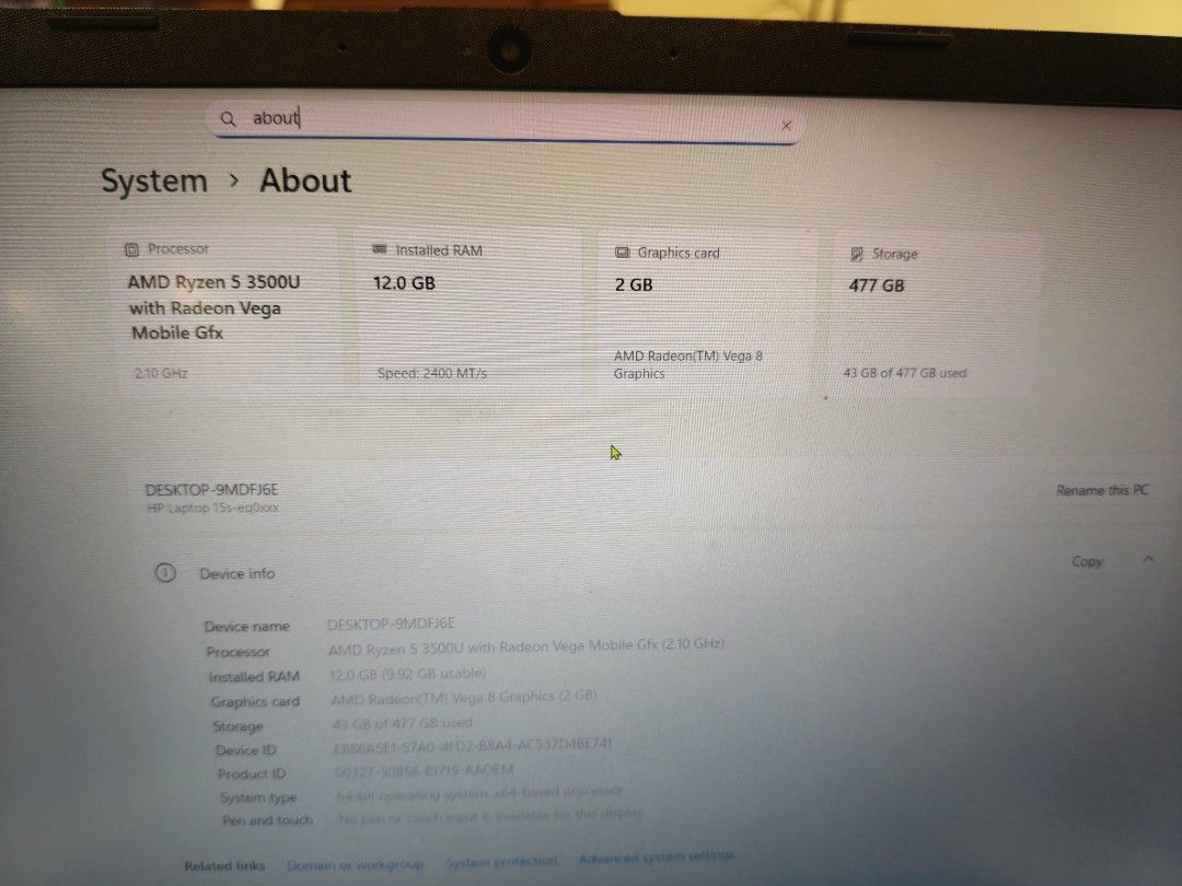 HP Laptop - Silver454596228180224003