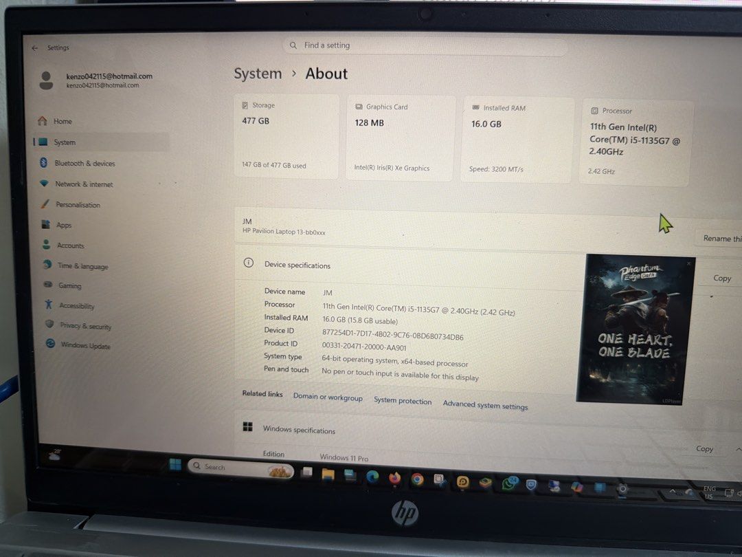 HP Pavilion Laptop 13-bb0xxx