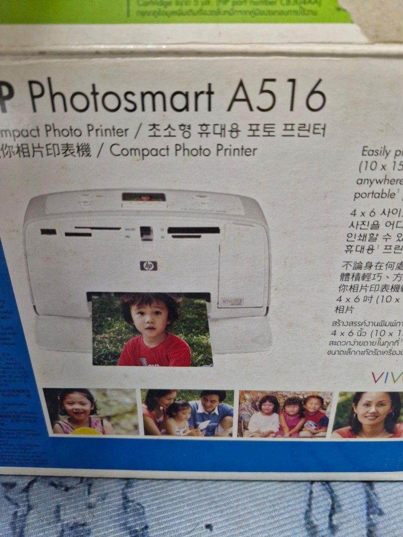 HP Photosmart A516 Compact Photo Printer454983930987816961