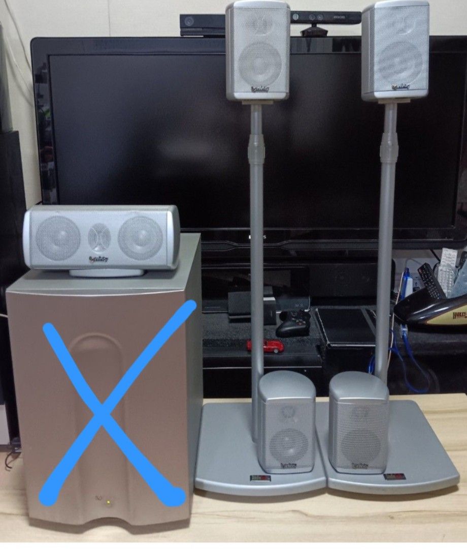 Infinity 5 channel Speakers for ur Receiver Amplifier (Category: Soundbars, Speakers & Amplifiers) located in Mandaluyong City. Submitted by edward.l1 (Listing ID 1437334777, Image 2). Description: infinity TSS 750 (5 pcs speakers with 2 stand) Specs nasa Picture Subwoofer not included(SOLD).