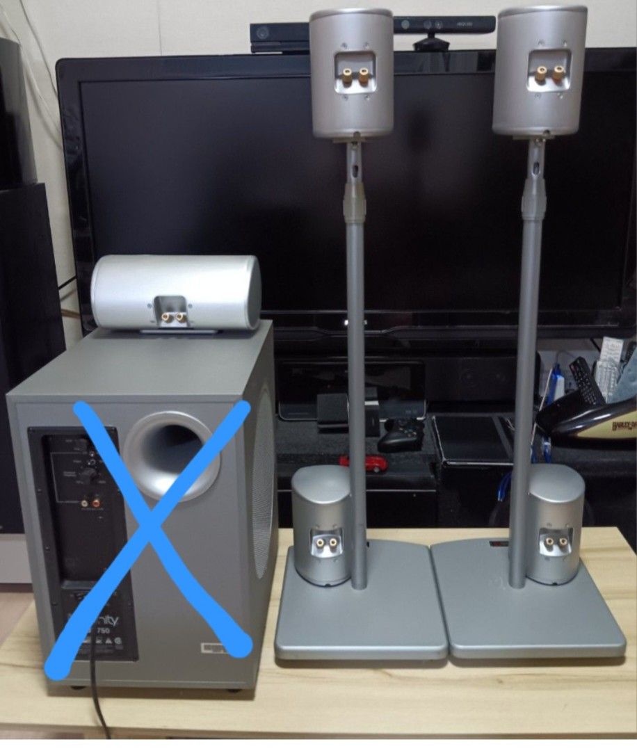 Infinity 5 channel Speakers for ur Receiver Amplifier (Category: Soundbars, Speakers & Amplifiers) located in Mandaluyong City. Submitted by edward.l1 (Listing ID 1437334777, Image 1). Description: infinity TSS 750 (5 pcs speakers with 2 stand) Specs nasa Picture Subwoofer not included(SOLD).