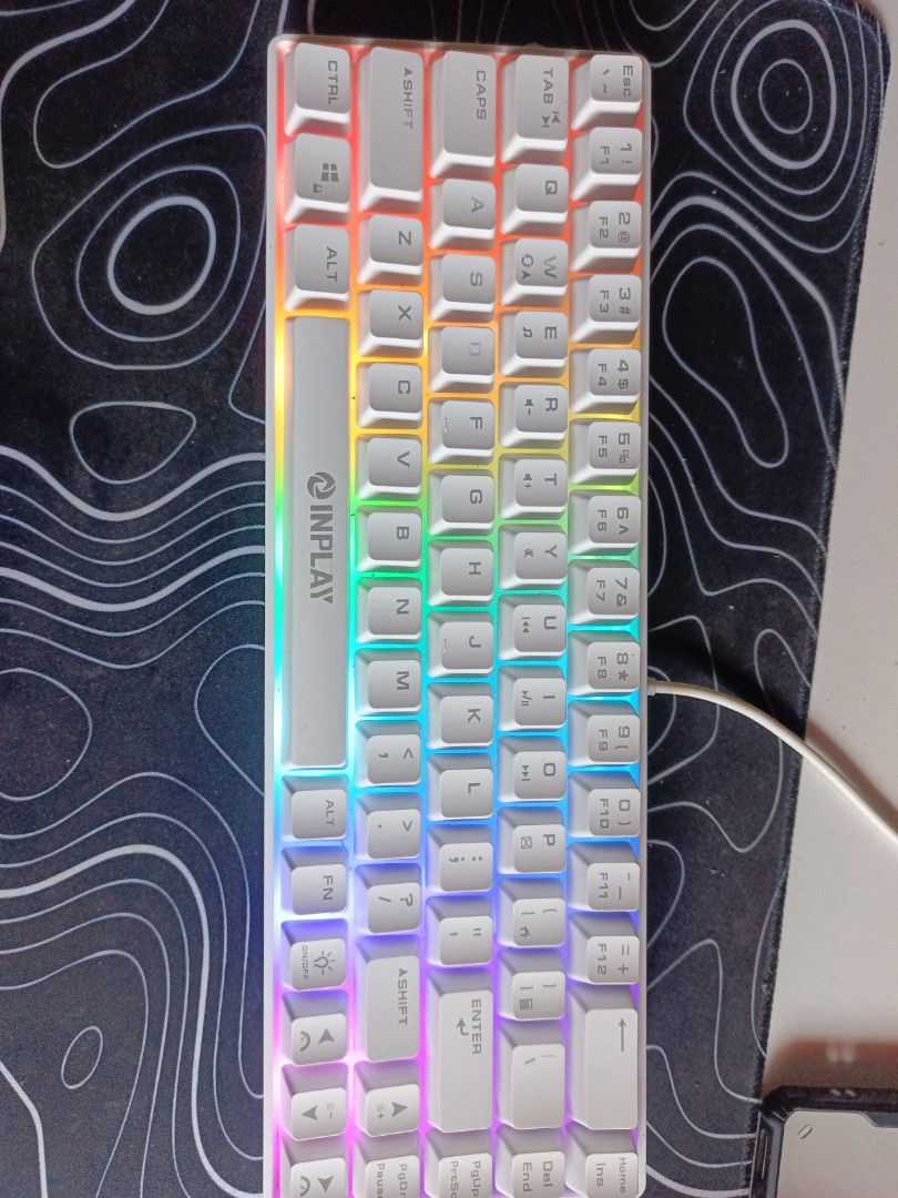 INPLAY BK680 MECHANICAL FEEL MEMBRANE (Category: Computer Keyboard) located in Manila. Submitted by kurtsxz (Listing ID 1437983945, Image 1). Description: 4 MONTHS PALANG NAGAMIT CONDITION: 8/10 NO HIDDEN ISSUE WITH BOX.