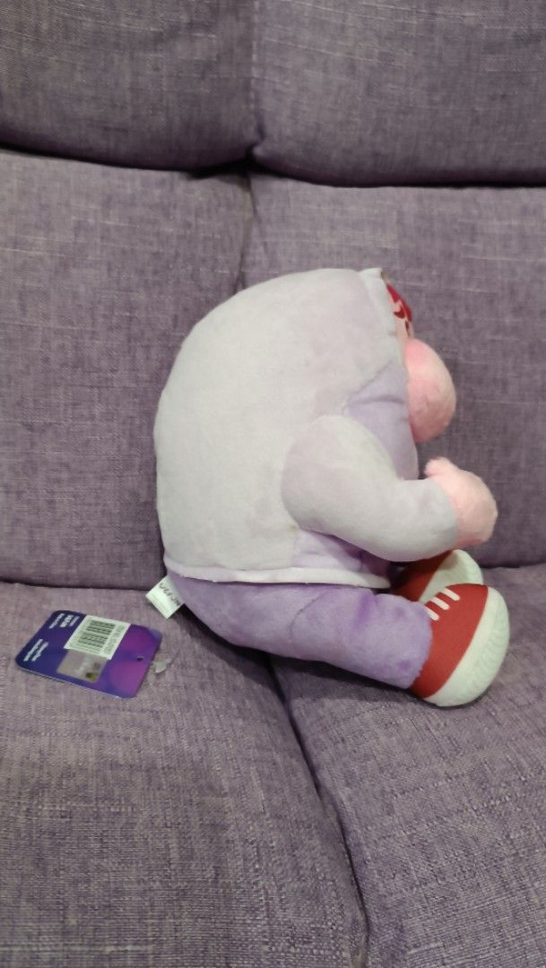 Inside Out 2 Embarrassment Plush Stuffed Toy (Category: Plushies & Soft Toys) located in Quezon City. Submitted by fabricatebycp (Listing ID 1438090738, Image 3). Description: - Embarrassment plush toy from Inside Out 2. - Features a purple hoodie and red-trimmed shoes. - Comes with a tag. - Soft and cuddly. - Sitting position. - Licensed product. - Ready for a new home!.