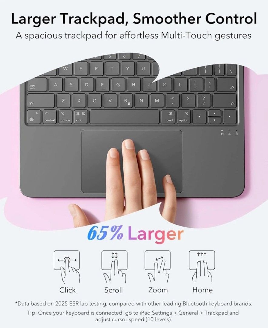 IPAD ESR Flex Keyboard Case with Trackpad454616328848035842