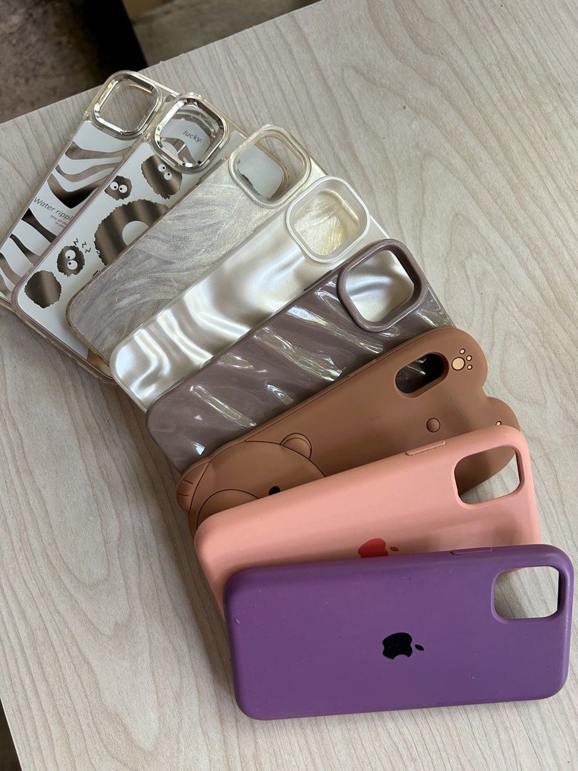 *Take-All* Iphone 11 Phone Cases +freebies (Category: Cases & Sleeves) located in Miagao. Submitted by mjhandpicked (Listing ID 1438067104, Image 2). Description: Iphone 11 Phone Cases Set of 5 + (3 phone case freebies)💓 Steal price for a total piece of 8 I upgraded to higher model. Rfs: decluttering.