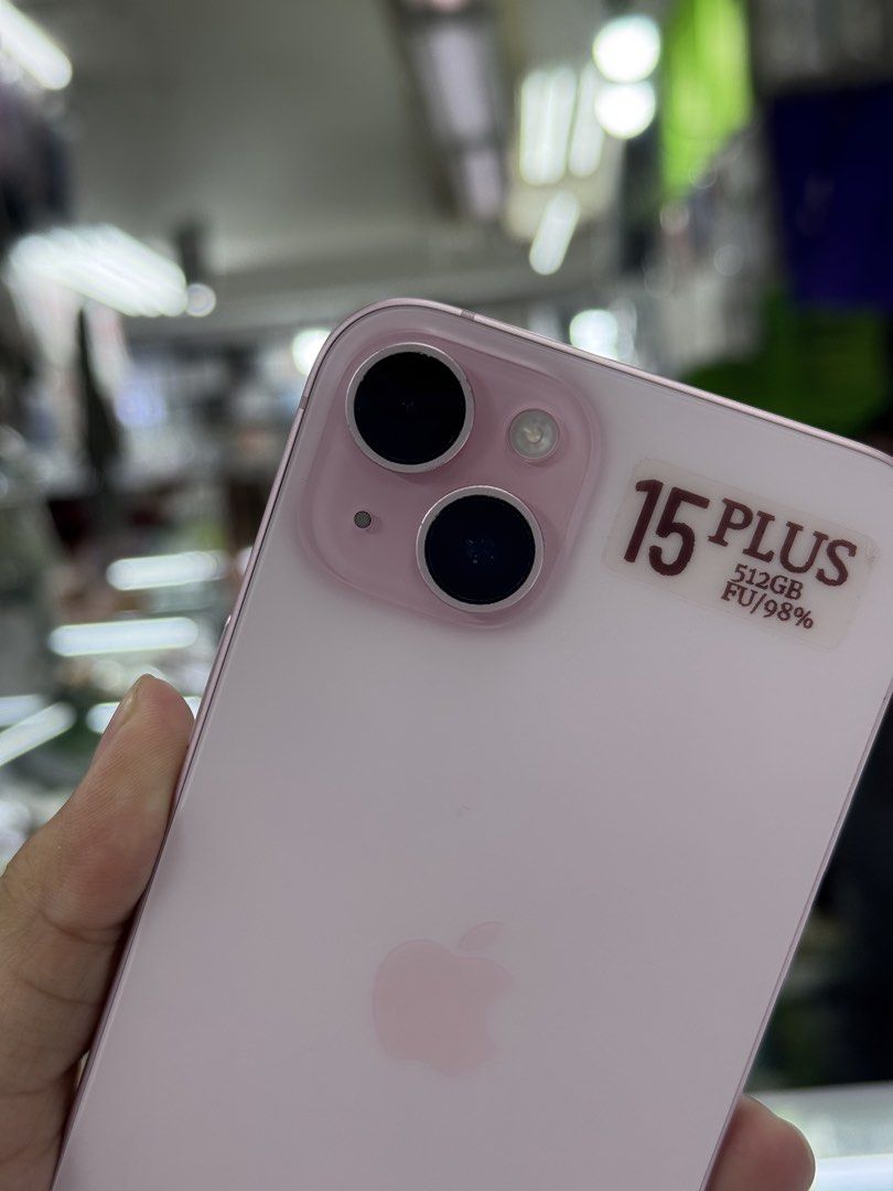 iPhone 15 Plus 512GB Factory Unlock No Issue Secondhand (Category: iPhone 15 Series) located in Pasig City. Submitted by FarAndRayShop (Listing ID 1438094939, Image 2). Description: OPEN FOR SWAP/SELLING/BUYING (RFS: Buy and Sell) Price: 38,499 iPhone 15 Plus 512GB •FACTORY UNLOCK •NO HIDDEN ISSUES •TEST TO SAWA •Authentic Phone Physical store in Greenhills Shopping Center XD-07 Stall Number Look For Rayray Or Anika NO CASH INSTALLMENT We are ope