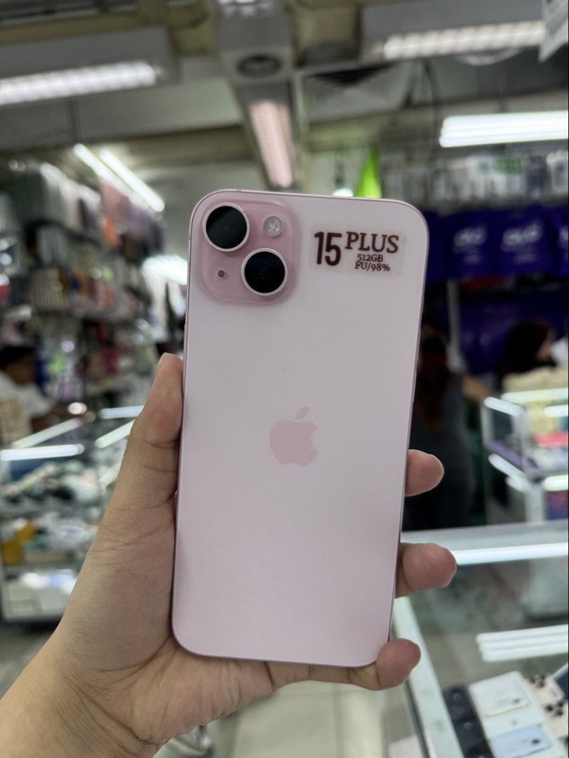 iPhone 15 Plus 512GB Factory Unlock No Issue Secondhand (Category: iPhone 15 Series) located in Pasig City. Submitted by FarAndRayShop (Listing ID 1438094939, Image 1). Description: OPEN FOR SWAP/SELLING/BUYING (RFS: Buy and Sell) Price: 38,499 iPhone 15 Plus 512GB •FACTORY UNLOCK •NO HIDDEN ISSUES •TEST TO SAWA •Authentic Phone Physical store in Greenhills Shopping Center XD-07 Stall Number Look For Rayray Or Anika NO CASH INSTALLMENT We are ope