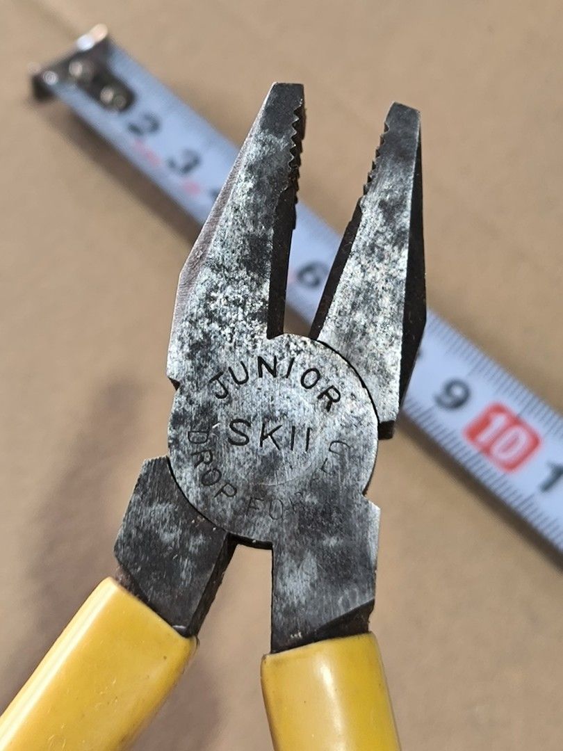 Japan Junior SK II combination Pliers (Category: Home Improvement Tools & Accessories) located in Angeles City. Submitted by yellowbrickstore (Listing ID 1438020469, Image 3). Description: - Junior SkIi Drop pliers - 6 inches long - Yellow handles, black head - Cutting edge and gripping surface - japan shipping via jnt express Saturday sked only pick up AC lnw Pampanga gcash Gotyme payment .