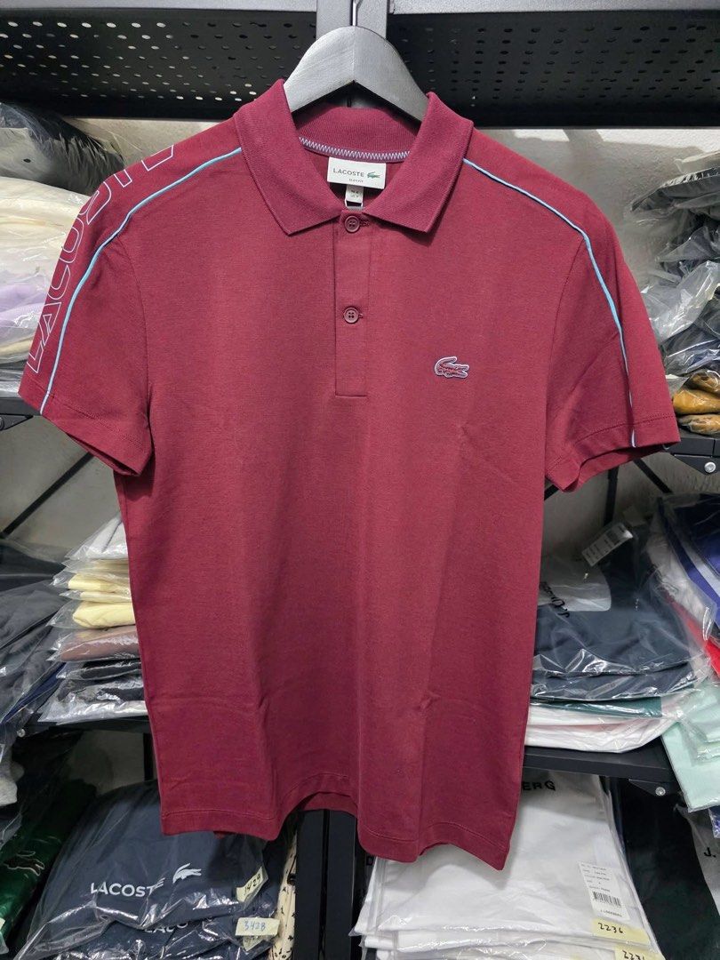 Lacoste Polo Size 5 Brandnew (Category: Tshirts & Polo Shirts ) located in Santa Rosa. Submitted by omnicronzxc (Listing ID 1438066606, Image 1). Description: brandnew comes with lacoste paperbag 3,600 each add shipping JnT Size: 5 Width: 21.2 Length: 27 ✅️Slim Fit ✅️COLOR: Maroon 🐊.