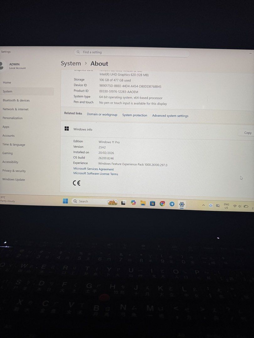 Lenovo T490 Laptop (Category: Laptops & Notebooks) located in Las Pinas. Submitted by lalalaaaaab (Listing ID 1438073008, Image 2). Description: Lenovo ThinkPad T490 For Sale 💻 ✔ Intel Core i7-8565U ✔ 16GB RAM ✔ NVIDIA GeForce MX250 2GB ✔ 512GB SSD ✔ Battery health around 83% ✔ Smooth and fast performance ✔ Good for work, school, editing, and light gaming ✔ With original charger No issue, ready to use. Price: ₱25,000 negotiable PM sa interested 