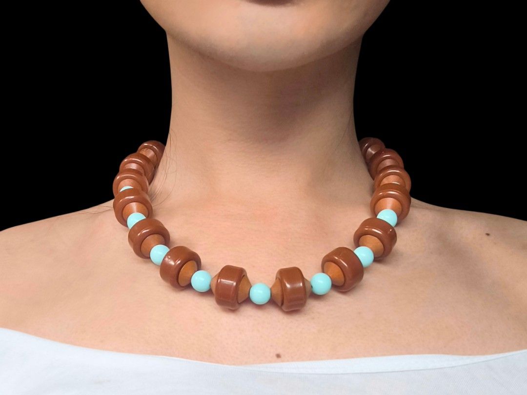 Likas necklace brown and red available (Category: Necklaces) located in Manila. Submitted by iyo.artifacts (Listing ID 1438057356, Image 2). Description: ✩LIKAS✩ In mixed repurposed beads, abacus, acrylic beads, and stainless steel metal. 500 Pesos each BROWN SOLD The color may appear slightly different in real life compared to the photo, but rest assured, it will be even more beautiful when seen in real life colors. ONE OF ONE 20 inches long CUS