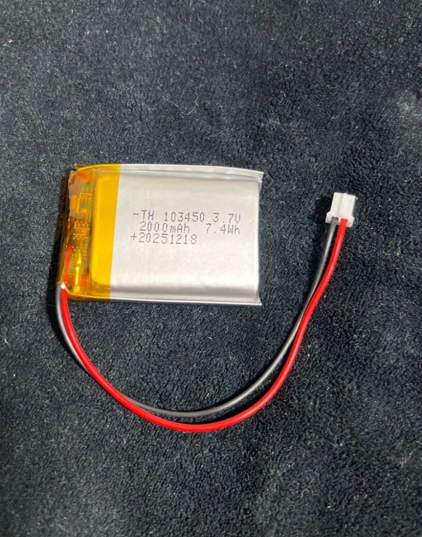 Lithium Polymer Battery 3.7V 2000mAh455166635163658240