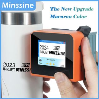 Macaron Mini Handheld Inkjet Printer 12.7mm for QR Barcode Batch Date Number Logo Expiry Date Coding Machine 25 Languages460481643760199680